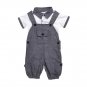 2017 summer Newborn boys clothing sets gentleman Turn-down Collar T-shirt and suspender pants Kids O