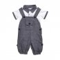 2017 summer Newborn boys clothing sets gentleman Turn-down Collar T-shirt and suspender pants Kids O