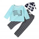 Baby clothes 2017 autumn Children clothing sets newborn cotton Animal Striped printed long sleeved t