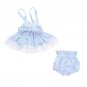 3pcs Newborn Baby Girls Bowknot Clothes 2017 Summer Striped Toddler Kids Clothing Set T-Shirt+Shorts
