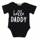 2017 Newborn Baby Romper Letter Prints O-neck Short Sleeve baby unisex Rompers Jumpsuit Casual Outdo