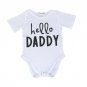 2017 Newborn Baby Romper Letter Prints O-neck Short Sleeve baby unisex Rompers Jumpsuit Casual Outdo