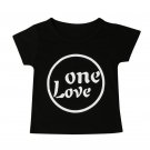Newborn Infant Kids Baby Girl Short Sleeve Letter Print T-shirt Outfits Clothes Print infant t shirt