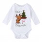 Baby girls romper with Letter Printed 2017 Christmas Baby Newborn clothes Long Sleeve Cotton Clothin