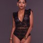 Misstyle Summer Lace Deep V Hollow Out Short Jumpsuit Women Sexy Rompers Casual Beach Sleeveless 201