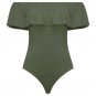 Off Shoulder Sexy Ruffle Bodysuits For Women 2018 Summer Slim Fitness Jumpsuit Ladies Bodycon Playsu