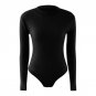 New Jumpsuit Romper Winter Romper Long Sleeve Knit Bodysuit O-Neck Slim Leotard Body Suit Playsuit B