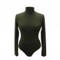 Summer Women TurtleNeck Bodysuit Leotard Long Sleeve Casual Tops Rompers Womens Jumpsuit