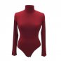 Summer Women TurtleNeck Bodysuit Leotard Long Sleeve Casual Tops Rompers Womens Jumpsuit