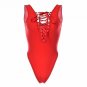 Playsuit Sexy Front Lace Up Bodysuit Summer V Neck Black Sleeveless Rompers Women Jumpsuit Overalls 