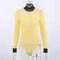 2017 Turtleneck Mesh Bodysuit Female Red Long Sleeve Sexy Bodysuit Rompers Womens Jumpsuit Slim Over