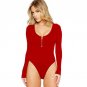 Sexy Bodycon Bodysuit Women Stretch Leotard Body Tops T shirt Jumpsuit Womens Long Sleeve Skinny Clu