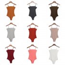 P474 Women Spaghetti Strap Sexy Backless Bodysuit Women 2017 Summer Bodycon Camisole Bodysuits Black
