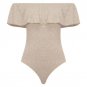 2017 Summer Off Shoulder Backless Rompers Sexy Ruffles Women Bodysuit Crop Tops Blusa Womens Jumpsui