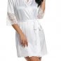 women\'s autumn style sexy lace bathrobes high quality real silk robe nightwear sleepwear temptation