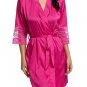 women\'s autumn style sexy lace bathrobes high quality real silk robe nightwear sleepwear temptation