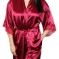 women\'s autumn style sexy lace bathrobes high quality real silk robe nightwear sleepwear temptation