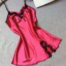 2017 new fashion sexy summer  Nightgowns imitation silk ladies sling sleeping night gown sleeveless 