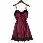 New Women Sexy Lingeries Spaghetti Strap Sleeveless Nightgowns Silk V-Neck Nightdress Slim Lounge Mi