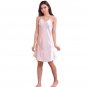 Blue Women\'s Plus Size Spaghetti Strap Night Dress Ladies\' Sexy Lingerie Short Satin V-Neck Nightg