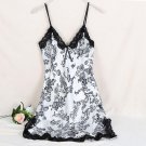 New Ladies Sexy Silk Satin Night Dress Sleeveless V-neck Nightgown Lace Sleepwear For Women