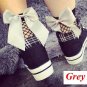1 Pair Fashion Spring Summer Sexy Women Ruffle Cute Flower Bowknot Fishnet Ankle High Mesh Lace Fish