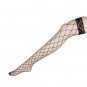 2017 New sexy women tights Fish Net stockings Lace Top Sheer Thigh High Mesh Stockings solid Nylon F