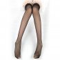 2017 New sexy women tights Fish Net stockings Lace Top Sheer Thigh High Mesh Stockings solid Nylon F