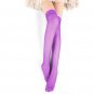 2017 New sexy women tights Fish Net stockings Lace Top Sheer Thigh High Mesh Stockings solid Nylon F