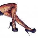 Hot Women Hollow Out Sexy Charming Floral Pattern Fishnet Tights Pantyhose Mesh Black Stockings Pant