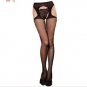 Hollow Out Tights Lace Sexy Stockings Female Thigh High Fishnet Embroidery Transparent Pantyhose Wom