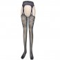 Hollow Out Tights Lace Sexy Stockings Female Thigh High Fishnet Embroidery Transparent Pantyhose Wom