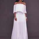 Chiffon Plain Double-Layered Women\'s Maxi Dress