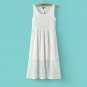 Irregular Lace Dress Boho Hippie Style Asymmetrical Embroidery Sheer Long Dresses Double Layered Ruf