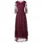 Belle Poque 2017 Women Elegant 40s 50s Vintage Victorian 3 Layers Dress Sexy Lace Party Evening Maxi