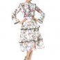 Womens Vintage Retro Dresses 50s 60s Style 2017 Spring Summer Elegant Floral Print Maxi Artistic Ruf