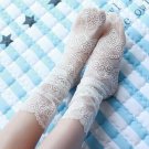 Fashion Women Pricness Summer Lace Floral Hollow Ventilation Fishnet Short Slim Socks Hot Sale Sprin