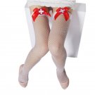 Hollow Out Women Sexy Stockings Pantyhose Female Mesh Knee Thigh High Fishnet Stocking Cosplay Nurse