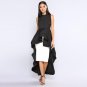 Fashion Layered Ruffles Irregular Dress 2018 Summer New Hot Women Casual Party Sleeveless Ball Gown