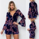 New Women Dresses Velvet Choker Neck Layered Printed Sexy Dress Women New Arrival Elegant Autumn Win