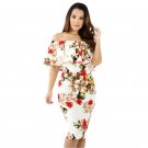 Liva Girl Women Autumn Winter Sexy Neck Off Shoulder Multiple Dress Layered Party Cocktail Midi Dres