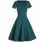 New Arrival Autumn Women Classic Press Layer O Collar Dresses Lady office A Line Party Dress 2544