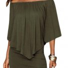 2016 High Street Boho Hippie Style Layer Mori Girl Retro Vantage office Dress Club Slash Neck Layere