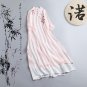 Stand Collar Three Quarter Beauty Floral Embroidery Women Dresses Two Layer Plus Size Robe Long Dres
