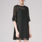 YERAD Summer Elegant Women Chiffon Loose Mini Dress Two Layers Brand Sexy Dress