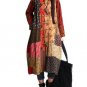 Women Long Floral Trench Jacket 2 Layer 100% Cotton Patchwork Traditional