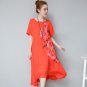 Vintage Women Layers Long Spring Fall Loose Linen Maternity Tops Maxi Tunic White Dress Boho Plus Si