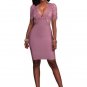 Lace Patchwork Deep V Neck Women\'s Bodycon Dress