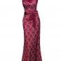Round Neck Sleeveless Lace Women\'s Maxi Dress
