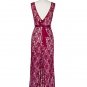 Round Neck Sleeveless Lace Women\'s Maxi Dress
